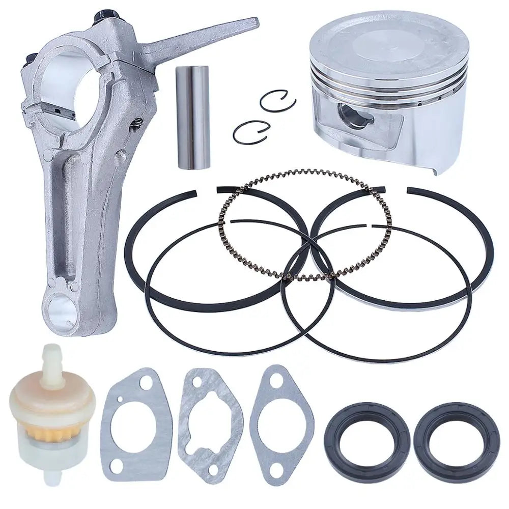 Kit Pistão Completo 88mm com Biela para Motor Honda GX390 188F 13HP