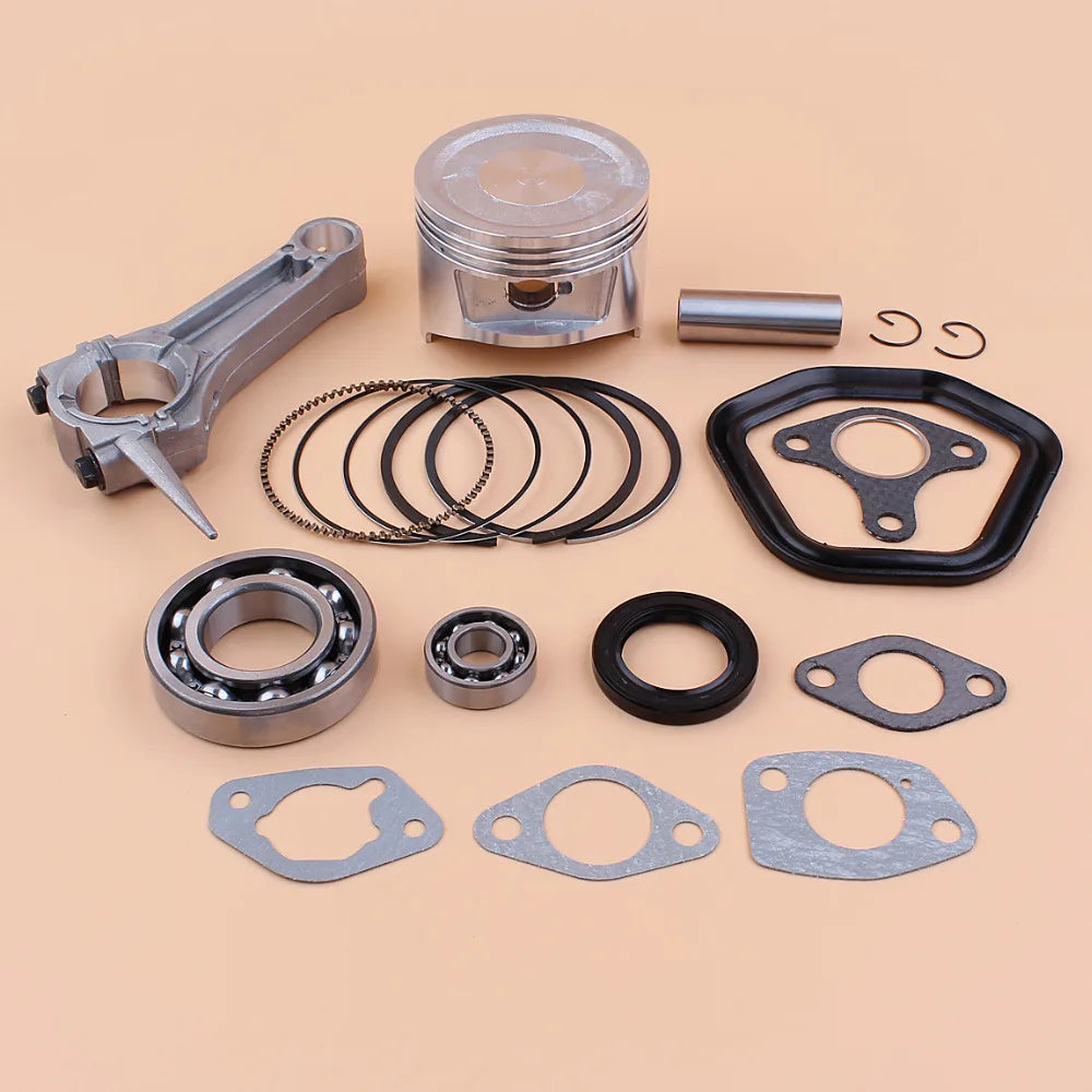 Kit Pistão Completo 88mm com Biela e Rolamentos para Motor Honda GX390 188F 13HP