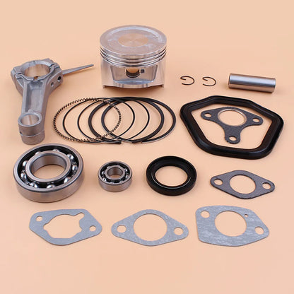 Kit Pistão Completo 88mm com Biela e Rolamentos para Motor Honda GX390 188F 13HP