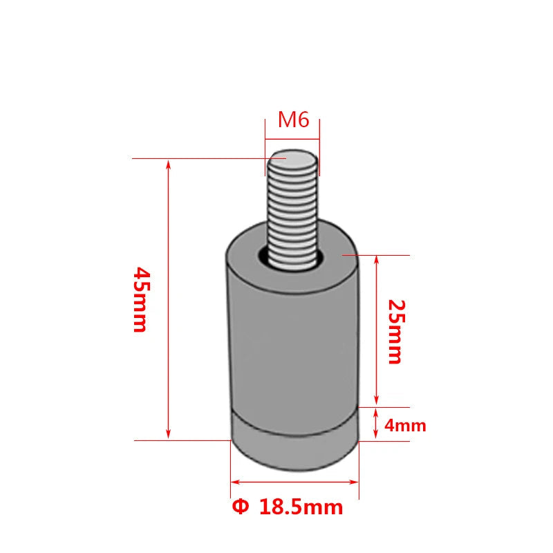 Kit Espaçador para Capô em Alumínio 6mm Universal