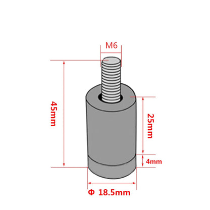 Kit Espaçador para Capô em Alumínio 6mm Universal