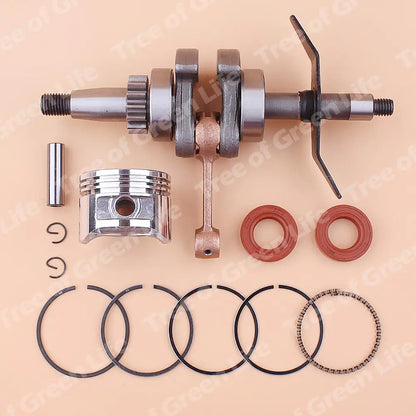 Kit Virabrequim e Anel de Pistão 39mm Retentores para Honda GX31