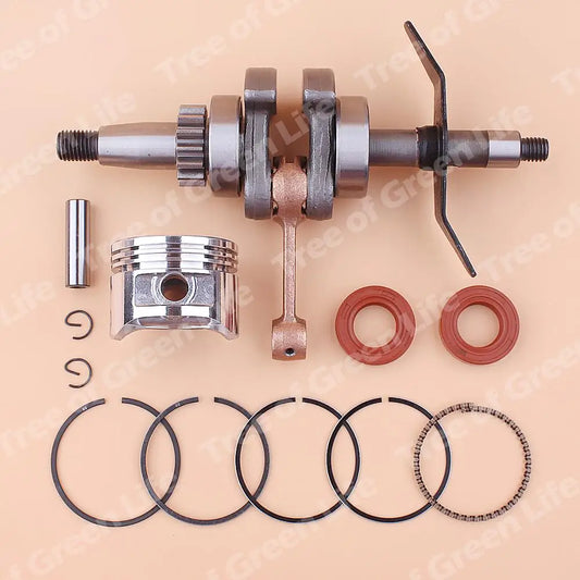 Kit Virabrequim e Anel de Pistão 39mm Retentores para Honda GX31
