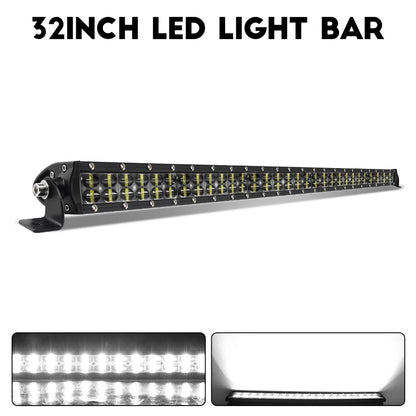 Barra de LED 6D Ultra Strip Off-Road | 8” / 14” / 20” Polegadas