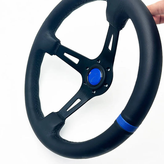 Volante Universal em Couro 13” - Estilo Deep Concave