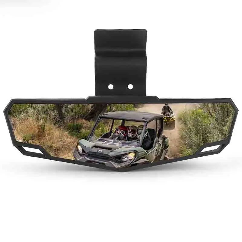 Espelho Retrovisor Central Convexo Premium para UTV | Polaris Ranger 570/900/1000 Crew e Can-Am Defender (2015-2025)