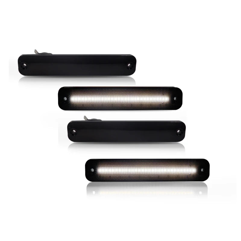 Par de Lanternas Laterais LED para Paralama Ford Bronco, F100, F150, F250 e outros modelos