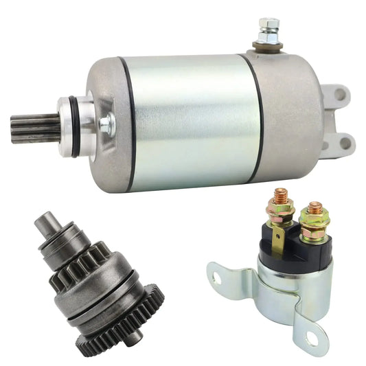 Kit Motor de Partida com Bendix e Relé para Can-Am Outlander 330 / 400 / 450 (2003–2023)