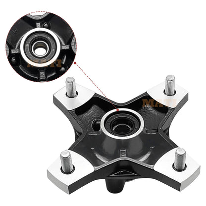 Cubo de Roda Dianteira com Rolamento, Retentor e Prisioneiros para Suzuki LTZ250 / LTZ400