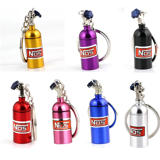 Chaveiro em Forma de Garrafa de Nitrogênio Decoração para Carros