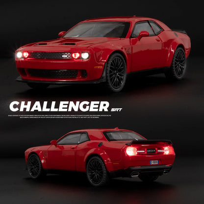Miniatura Challenger Hellcat Redeye 1:32 em Metal com Som e Luz Maisto