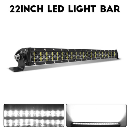 Barra de LED 6D Ultra Strip Off-Road | 8” / 14” / 20” Polegadas