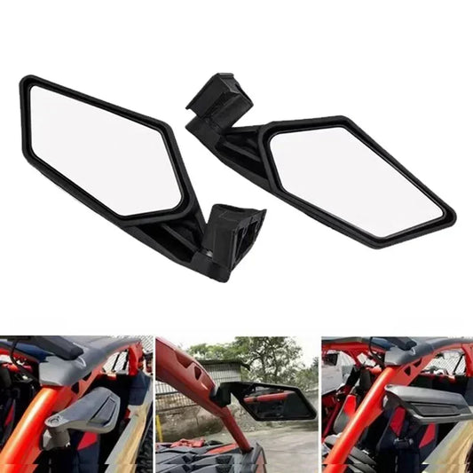 1 Par de Espelhos Laterais UTV / ATV - Retrovisores para Can-Am Maverick X3