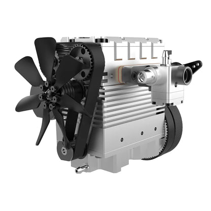 Kit DIY Motor Nitro FS-L200AC TOYAN 4 Tempos 2 Cilindros em Linha Refrigeração a Ar