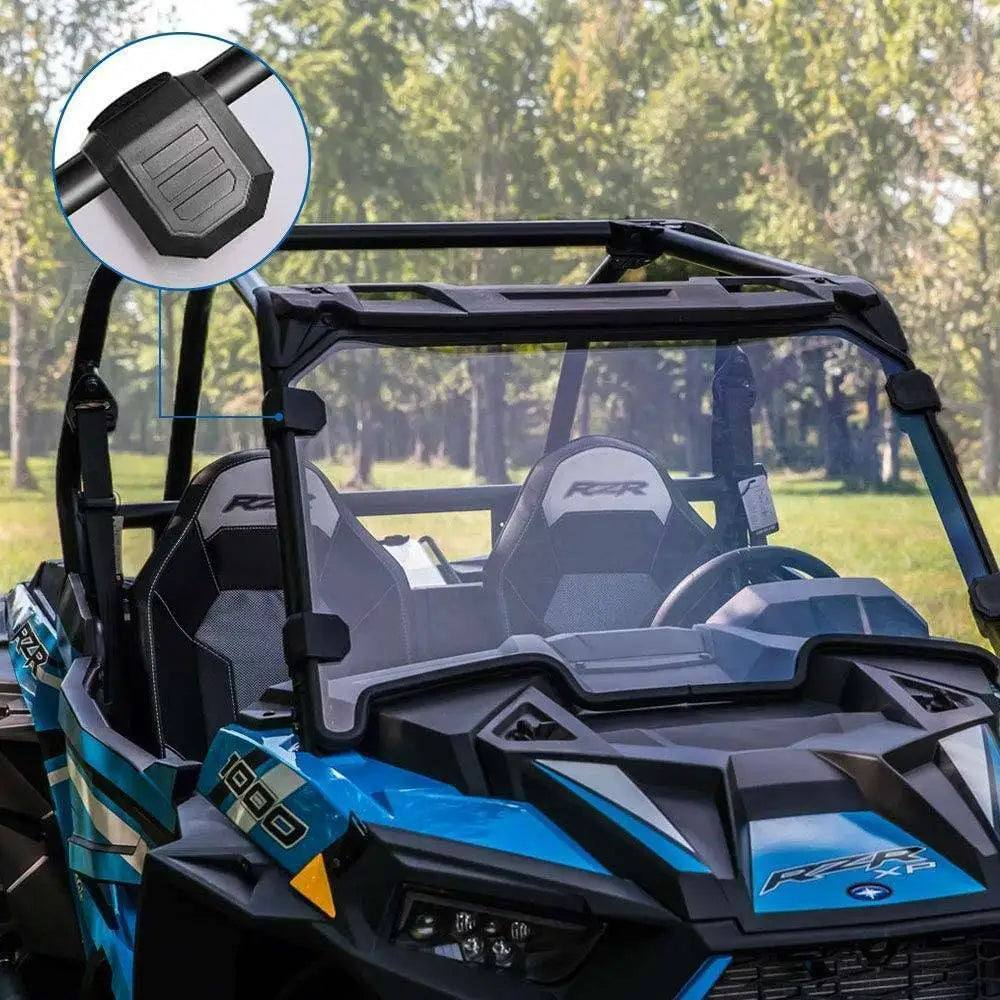 Parabrisa Dianteiro Inteiro Transparente para Polaris RZR XP 1000 / XP 4 1000 2019-2021 com 4 Grampos