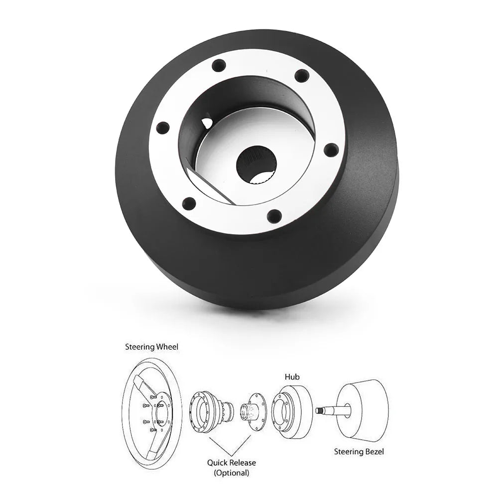 Cubo Adaptador de Volante Honda Civic / S2000 / CR-V | 6 Furos