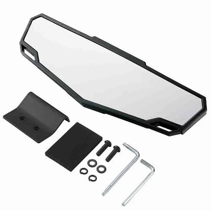Espelho Retrovisor Central Convexo Premium para UTV | Polaris Ranger 570/900/1000 Crew e Can-Am Defender (2015-2025)