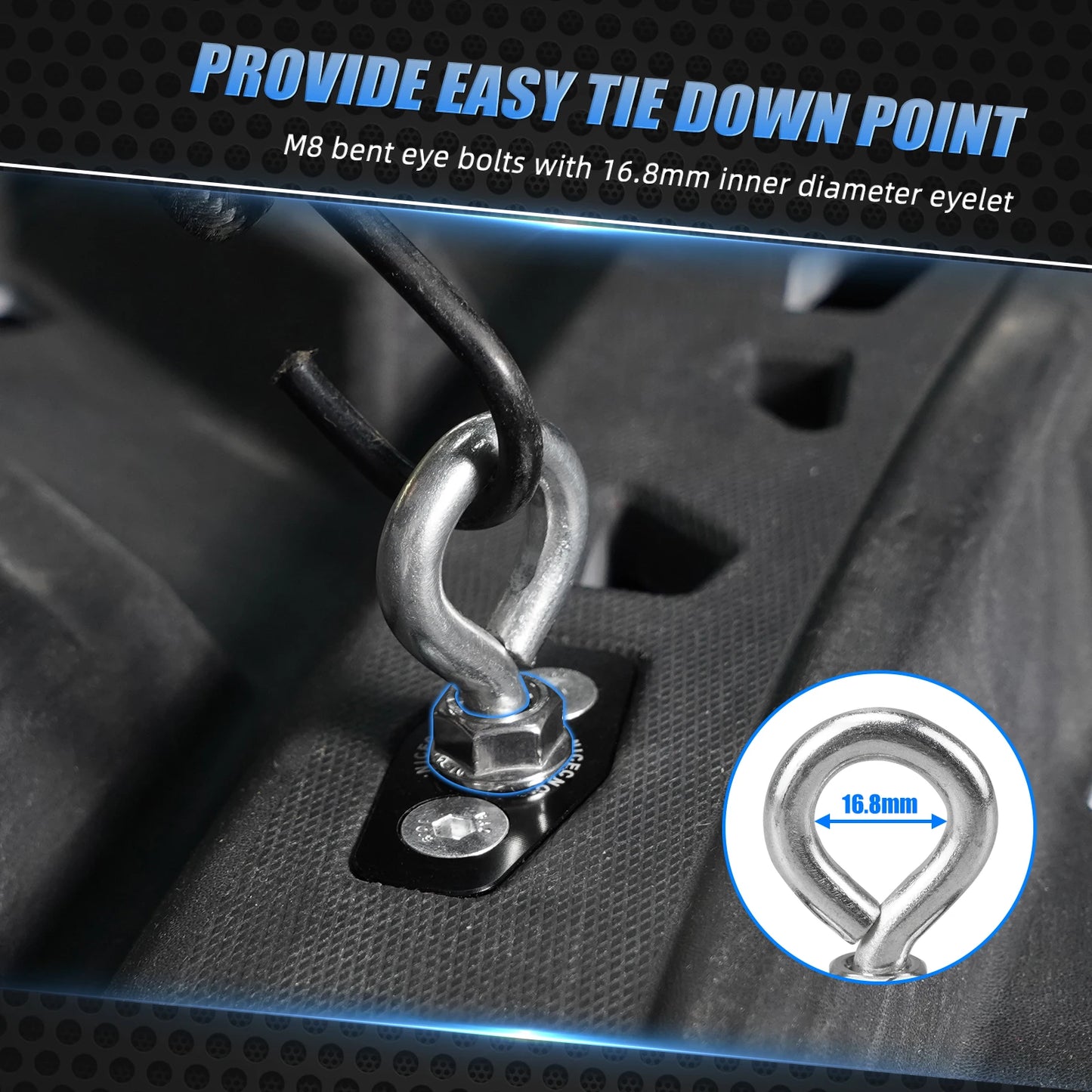 Kit 2 Ancoragens de Amarração em Alumínio para Can-Am Maverick X3 2017-2021