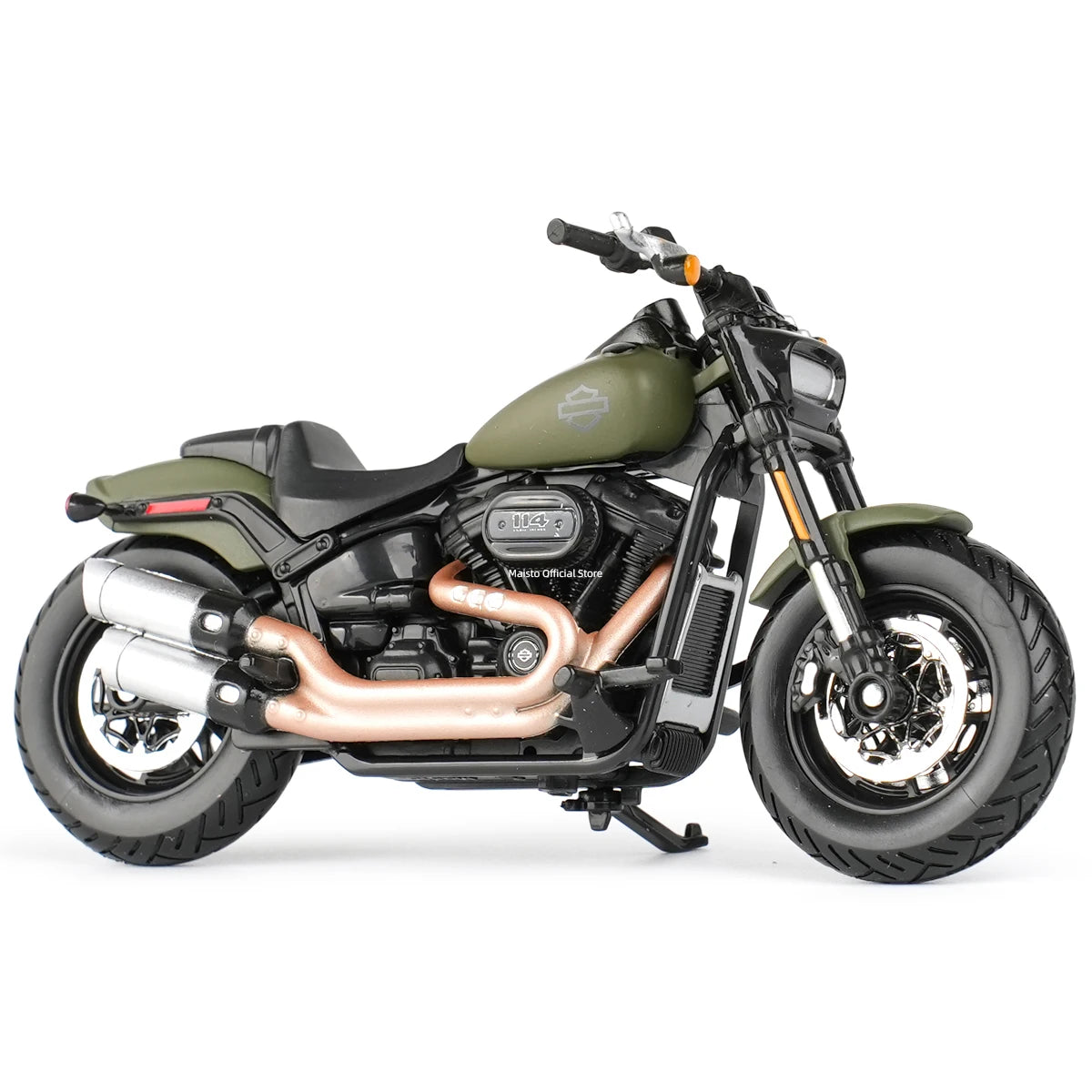 Miniatura Moto Harley-Davidson 2022 Fat Bob 114 1:18 Maisto em Metal