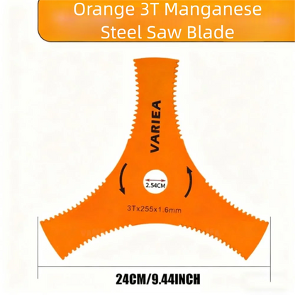 Lâmina de Corte para Roçadeira em Aço Manganês com 3 Pontas