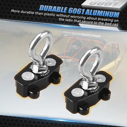 Kit 2 Ancoragens de Amarração em Alumínio para Can-Am Maverick X3 2017-2021