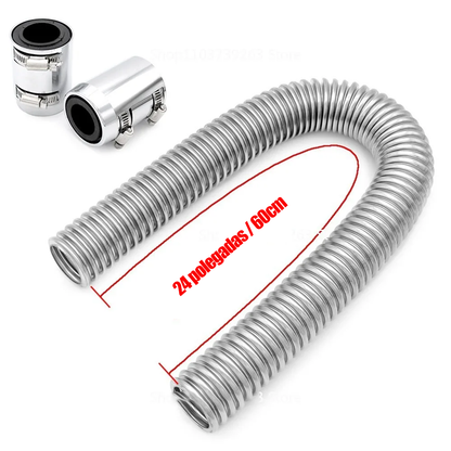 Kit Mangueira Flexível do Radiador Universal em Aço Inoxidável