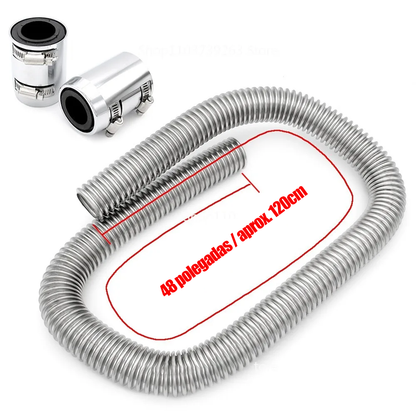 Kit Mangueira Flexível do Radiador Universal em Aço Inoxidável